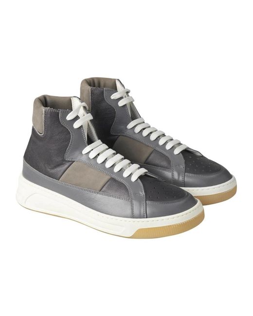 Kiton Boots Classic Solid 100% Handmade in Gray für Herren