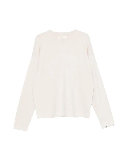 Extreme Cashmere White Round-Neck Knitwear