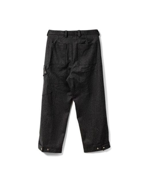 OAMC Black Straight Trousers for men