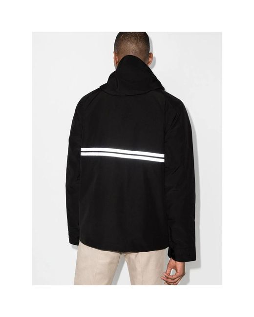 Canada Goose Light jackets,schwarze leichte jacke mit reflektierenden details in Black für Herren