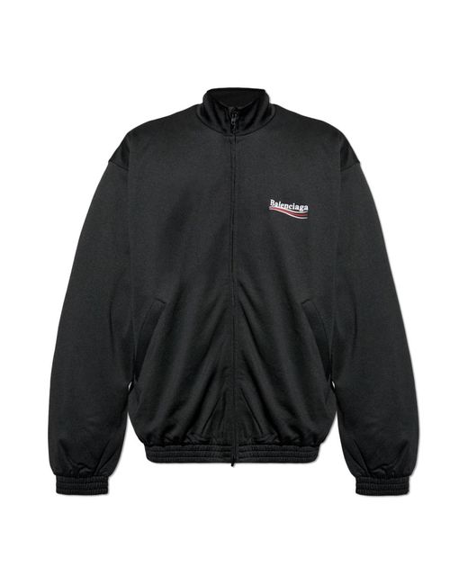 Balenciaga Hoodies & Sweatvesten ,Zwart ,Katoen Sweatshirt Met Logo in het Black voor heren