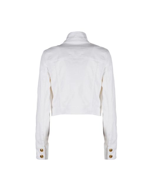 Versace Jeans Couture White Denim Jackets