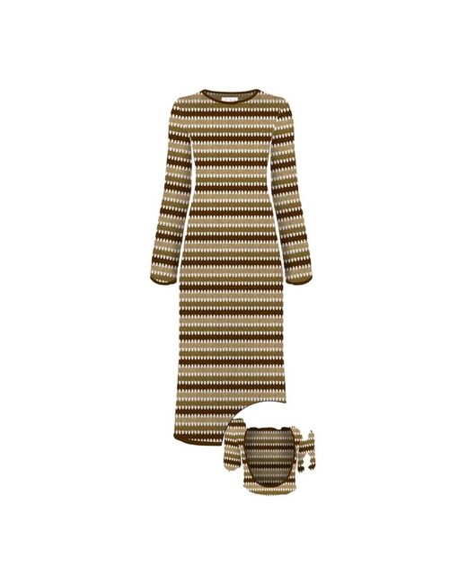 Mc2 Saint Barth Metallic Knitted Dresses