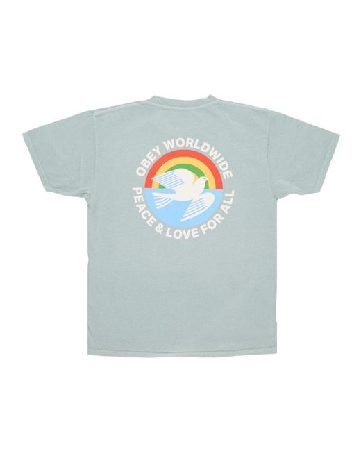 Obey Blue T-Shirts for men
