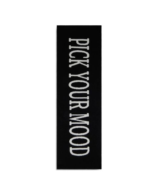 Alberta Ferretti Black Winter Scarves