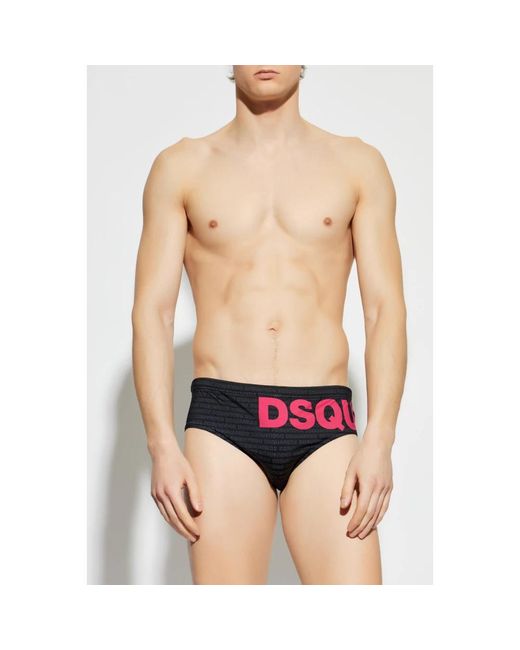 DSquared² Bade-Slips in Black für Herren