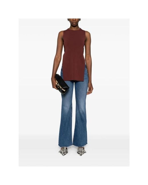 Mother Blue Flared Jeans
