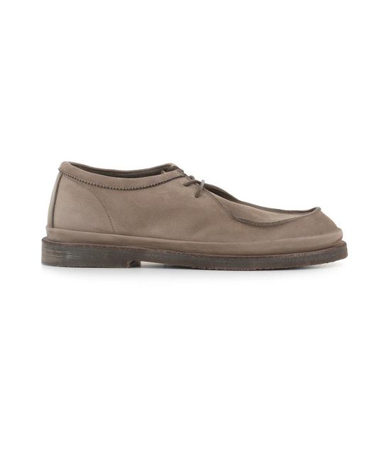 Pantanetti Gray Laced Shoes for men