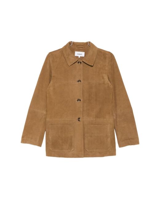 Ba&sh Jassen ,Bruin ,Leer Outerwear in het Natural