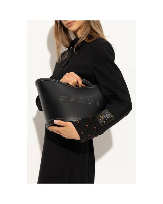 Marni Black Shopping Bags