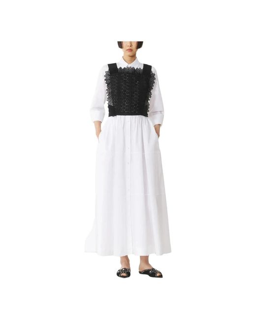 Lanvin White Shirt Dresses