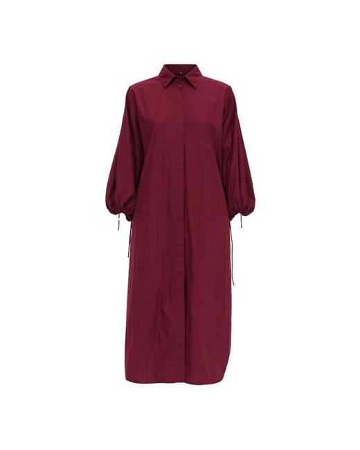 MEIMEIJ Red Shirt Dresses