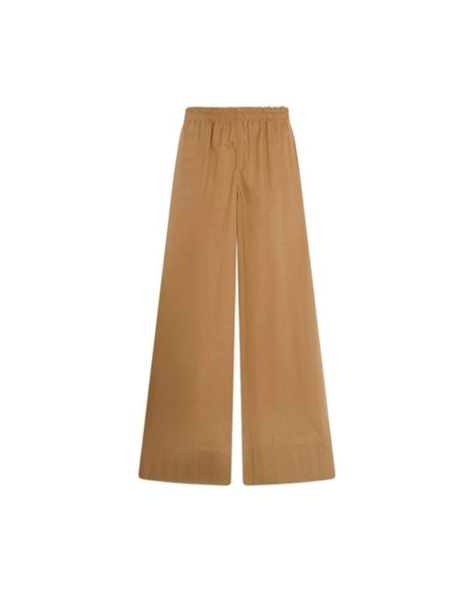 Wide Trousers Liu Jo de color Natural