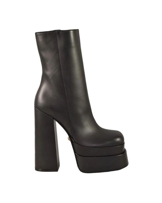 Versace Black Heeled Boots