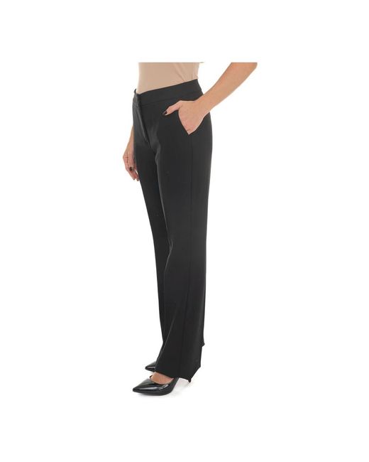 Pennyblack Black Slim-Fit Trousers