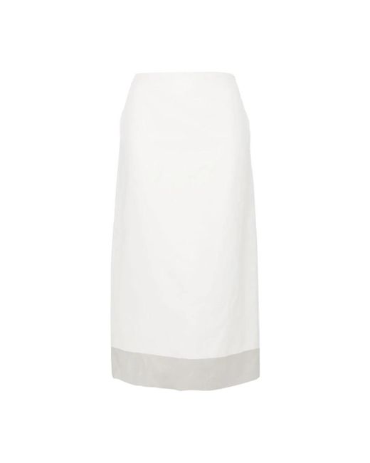 Sportmax White Midi Skirts