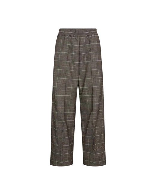 co'couture Gray Straight Trousers