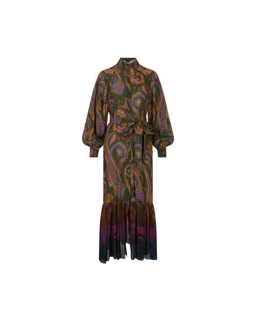 Etro Midi Overhemdjurk in het Brown