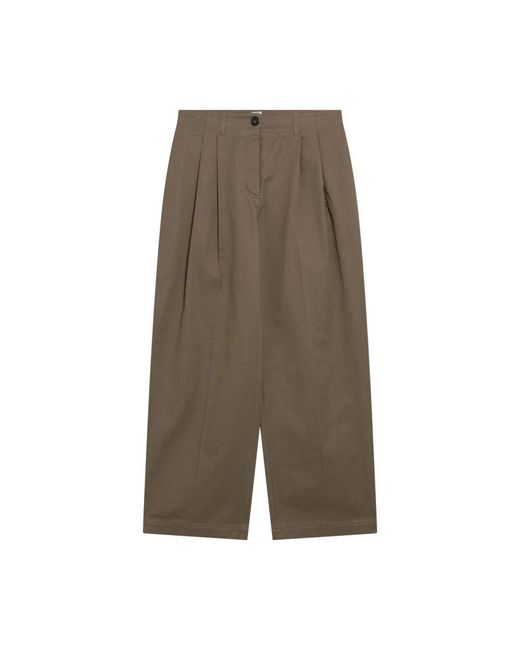 Totême Green Wide Trousers