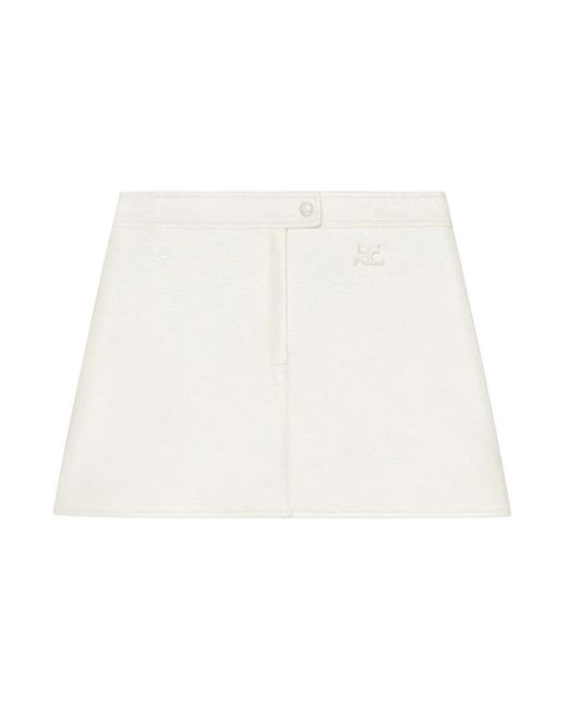 Courreges White Short Skirts