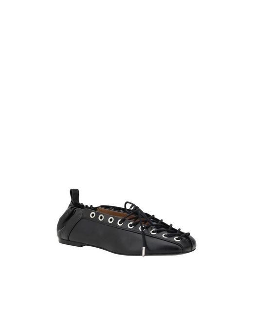 Ganni Black Ballerina Shoes
