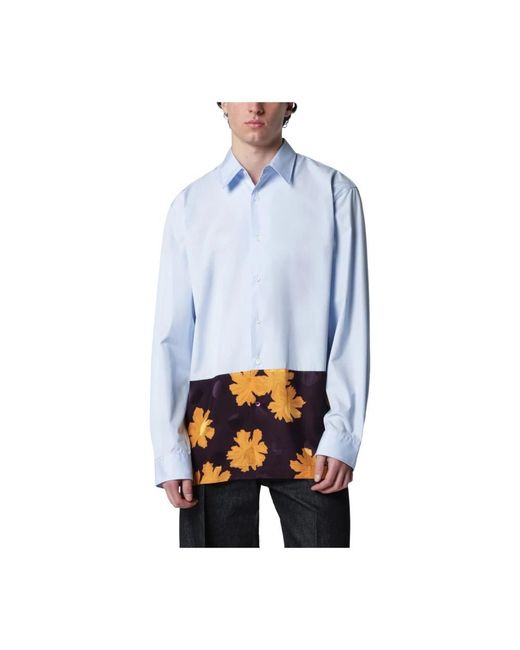 Dries Van Noten Blue Casual Shirts for men