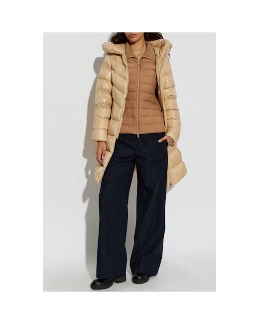 Down Coats Moncler en coloris Natural