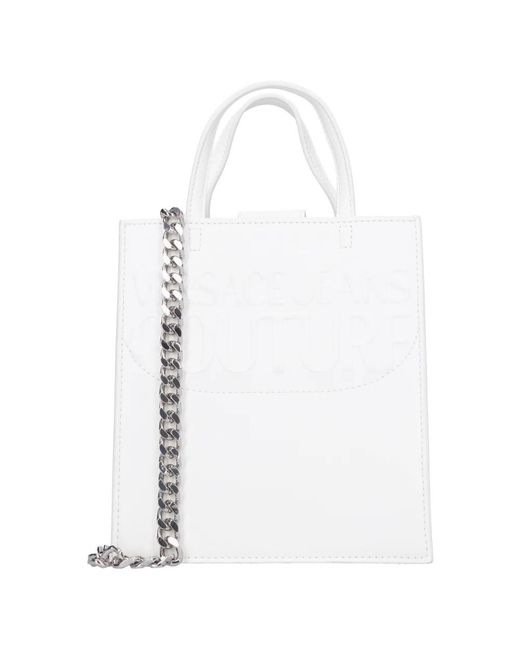 Versace Jeans Couture White Shopping Bags