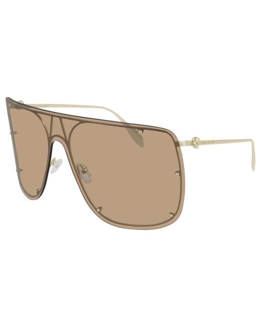 Alexander McQueen White Sunglasses