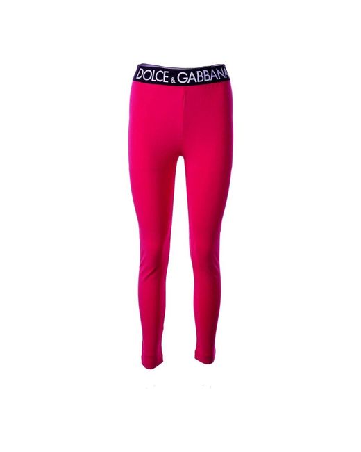 Women leggings Dolce & Gabbana de color Pink