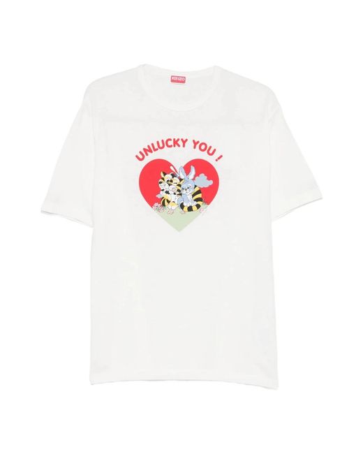 KENZO White T-Shirts for men