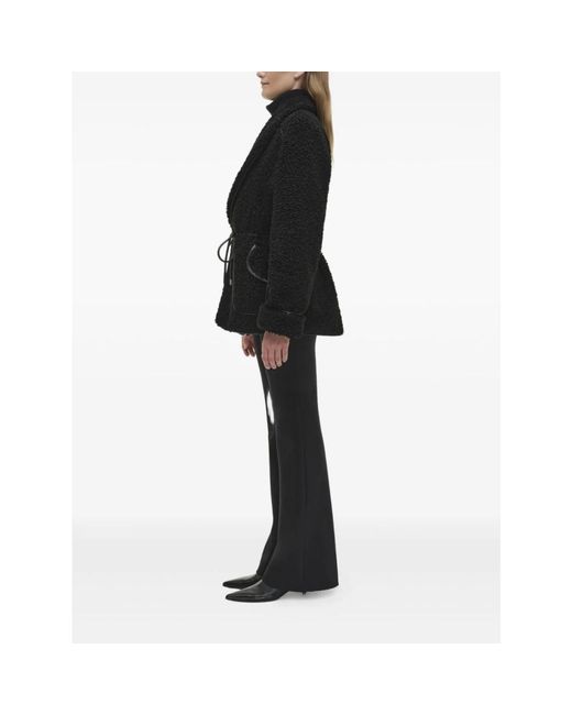 Jonathan Simkhai Faux Fur & Shearling Jackets in het Black