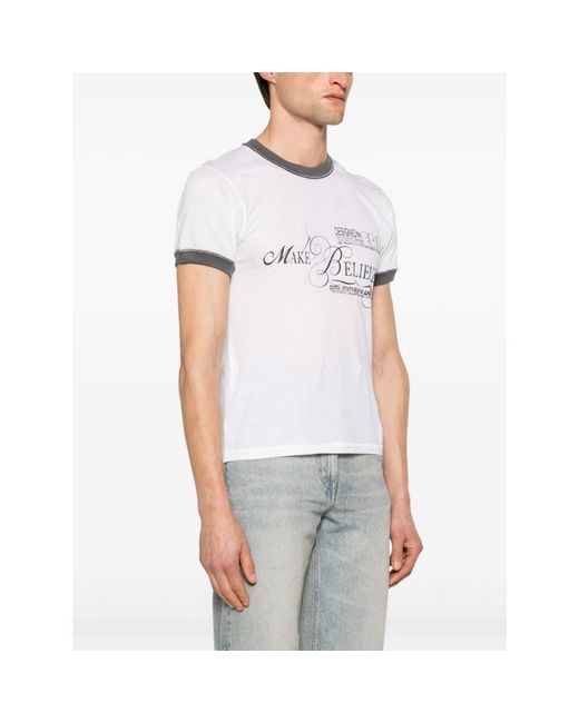 Tops > t-shirts ERL pour homme en coloris White