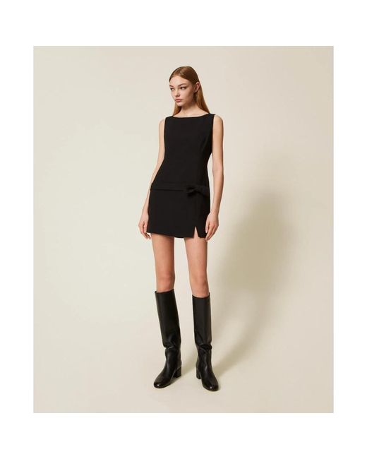 Twinset Black Short Dresses