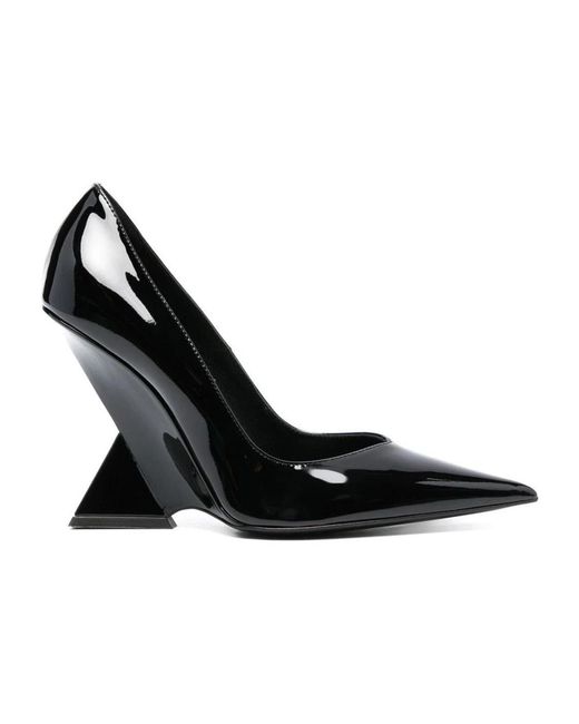 The Attico Black Cheope Patent Pump