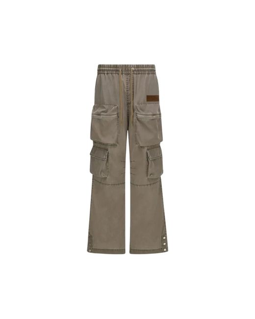Amiri Gray Straight Trousers for men