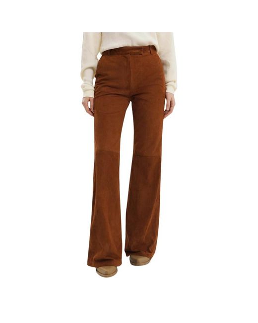 Wide Trousers 1989 STUDIO de color Brown
