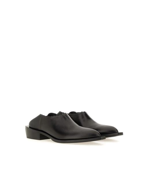 Moschino Black Heeled Mules