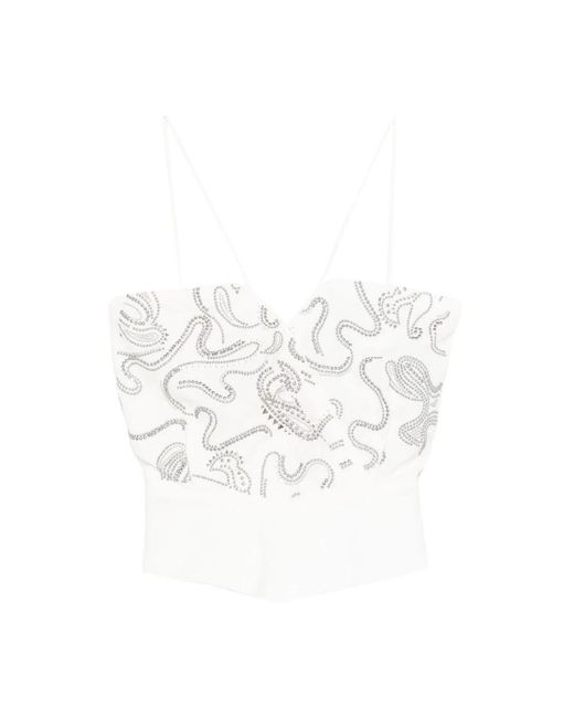 IRO Tops ,Wit ,Asymmetrische Top Met Uitsparing En Lange Mouwen in het White