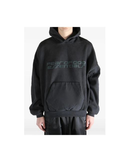 Fear Of God Black Hoodies for men