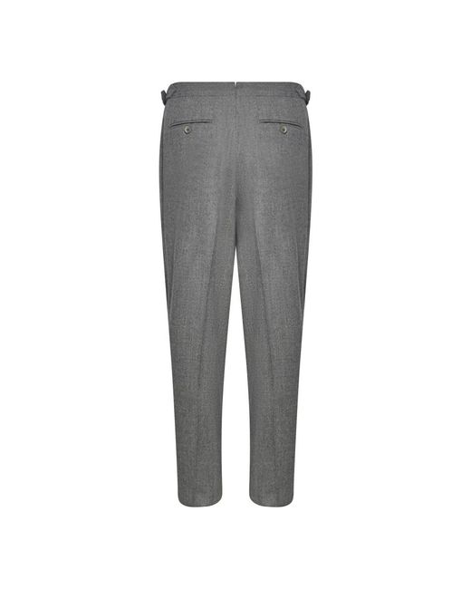 Franzese Collection Gray Slim-Fit Trousers for men