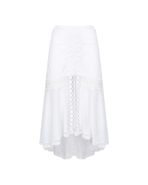 Midi Skirts Charo Ruiz de color White