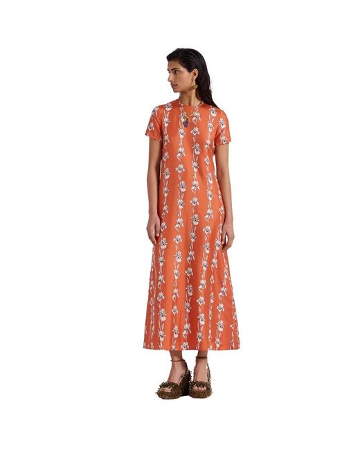 LaDoubleJ Orange Schwingkleid