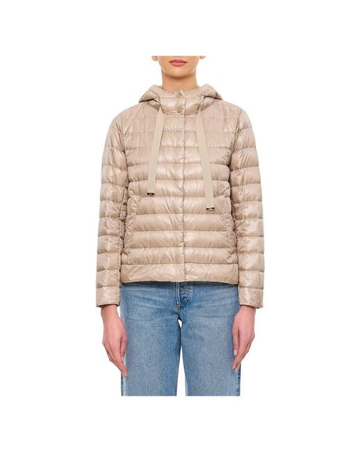 Herno Jassen ,Nylon Nylon Ultralight Jacket in het Natural