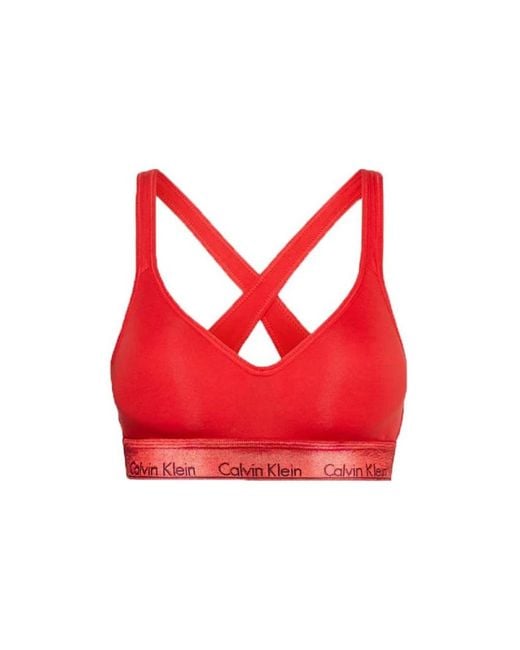 Bras Calvin Klein de color Red