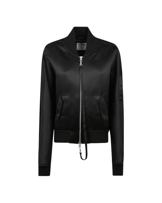 Courreges Black Bomber Jackets