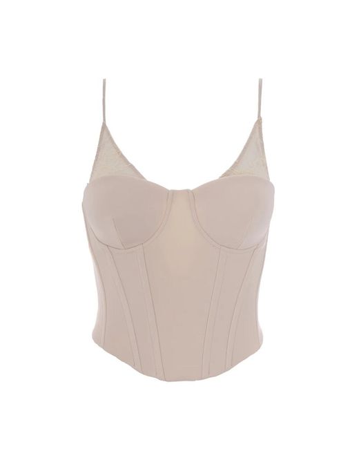 Patrizia Pepe Gray Sleeveless Tops