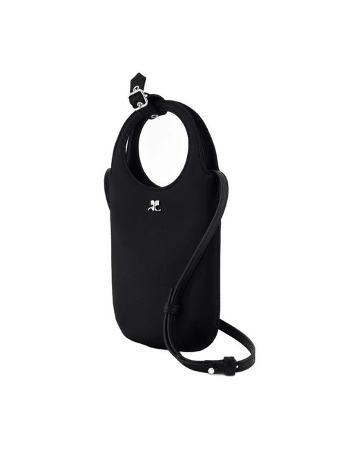 Courreges Black Slim Holy Handbag