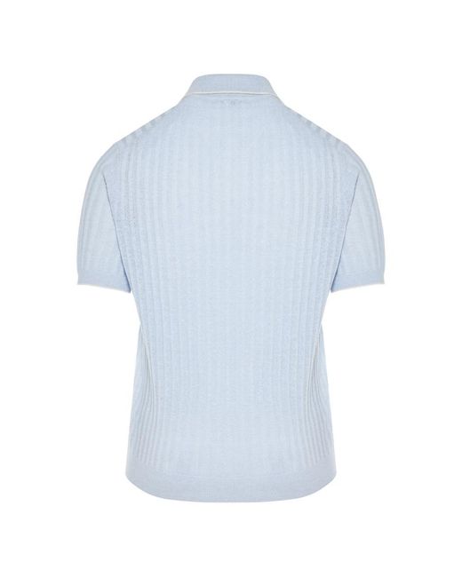 Fedeli Blue Polo Shirts for men