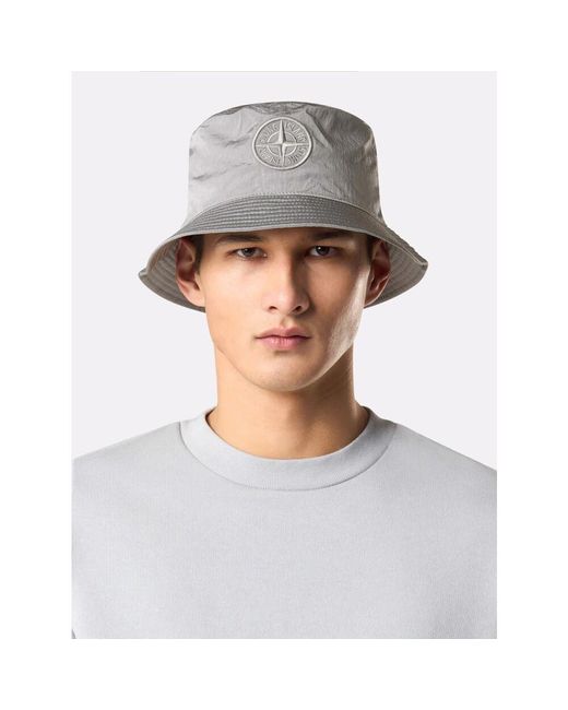 Hats di Stone Island in Gray da Uomo